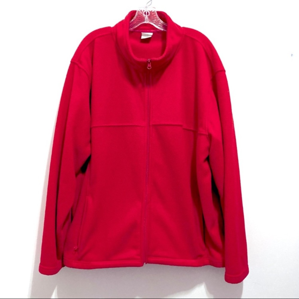 Hanes Women's Vivid Red Fleece Jacket